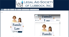 Desktop Screenshot of lubbocklegalaid.org