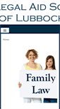 Mobile Screenshot of lubbocklegalaid.org