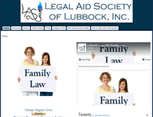 Tablet Screenshot of lubbocklegalaid.org